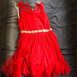 Girls red dress